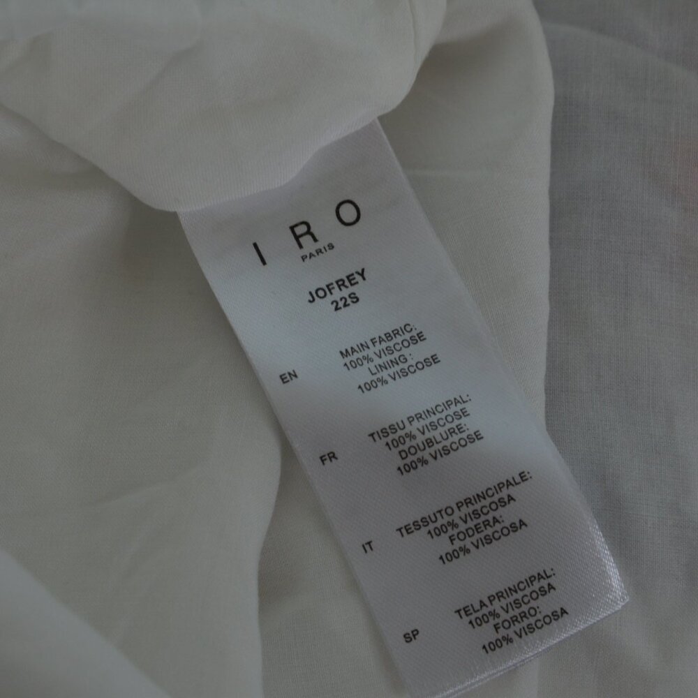 IRO Paris Jofrey Ruffle Mini Dress in Lilas Multico Sz 2 - Picture 9 of 10